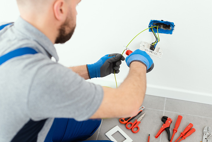 Indoor electrical work by Post Electric